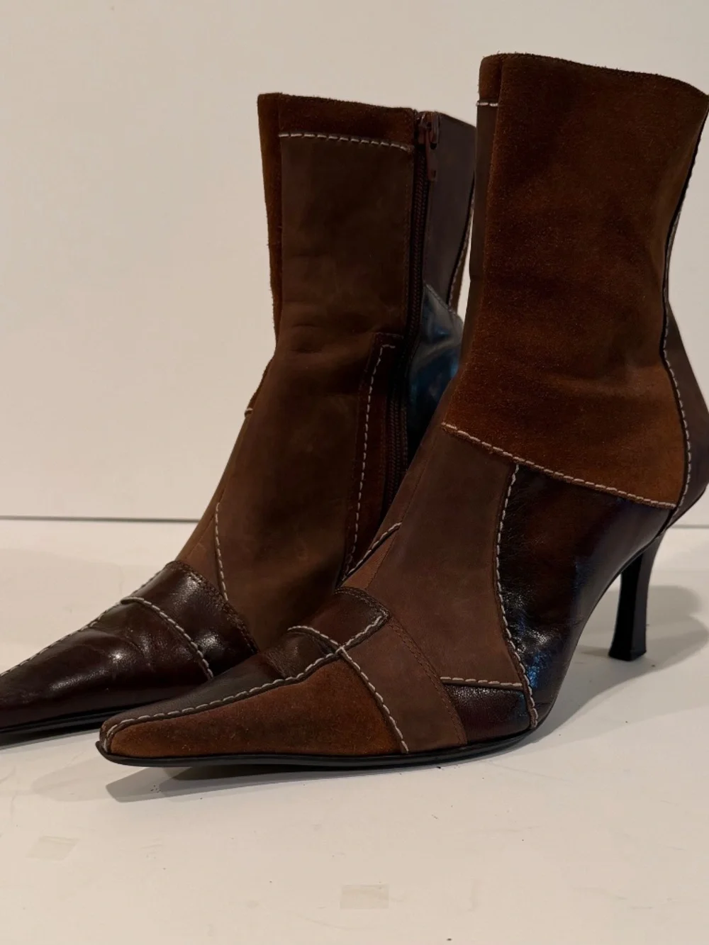 NINE WEST  - Suede snd Leather Booties